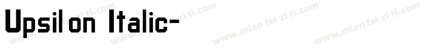 Upsilon Italic字体转换